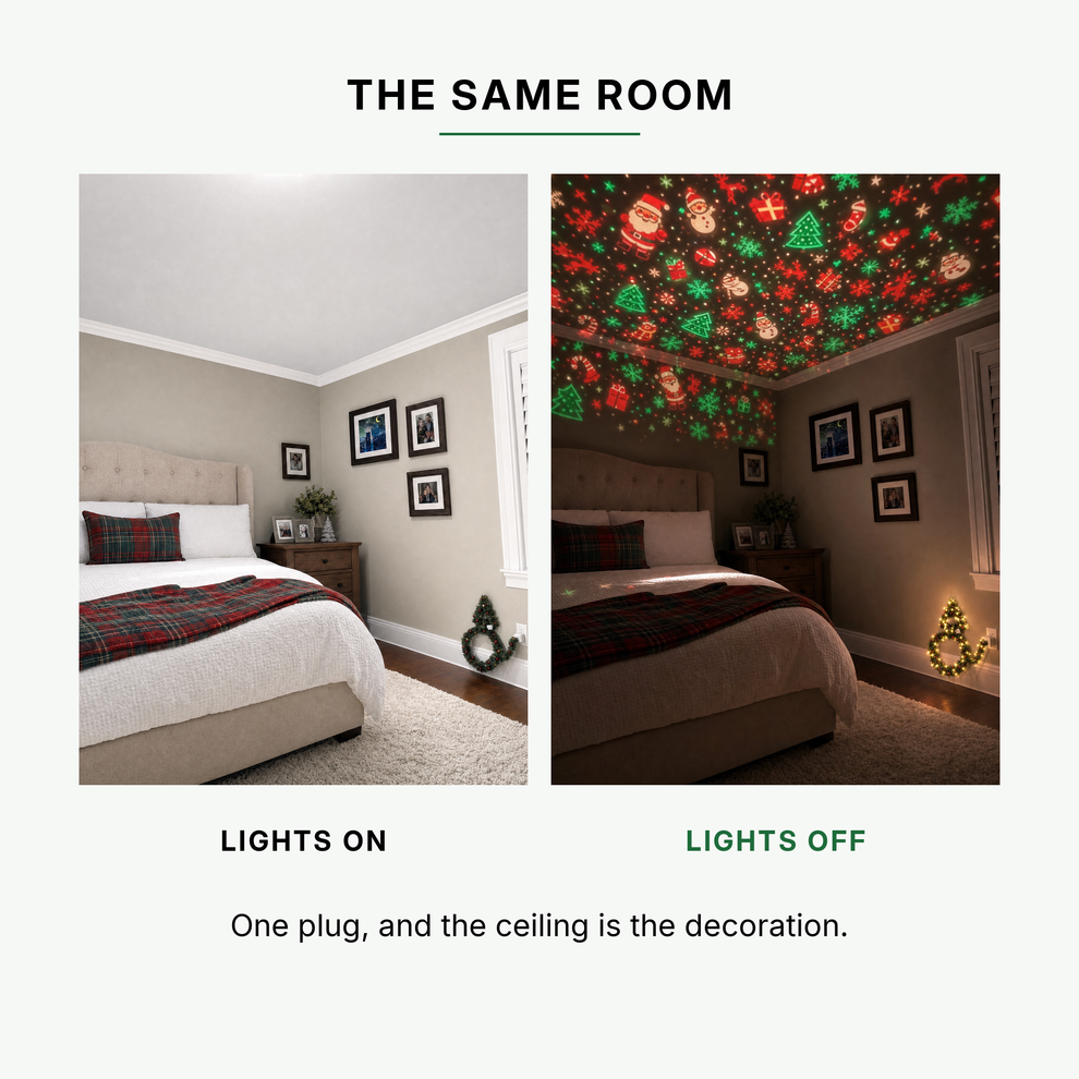 HollyGlow™ Christmas Projector